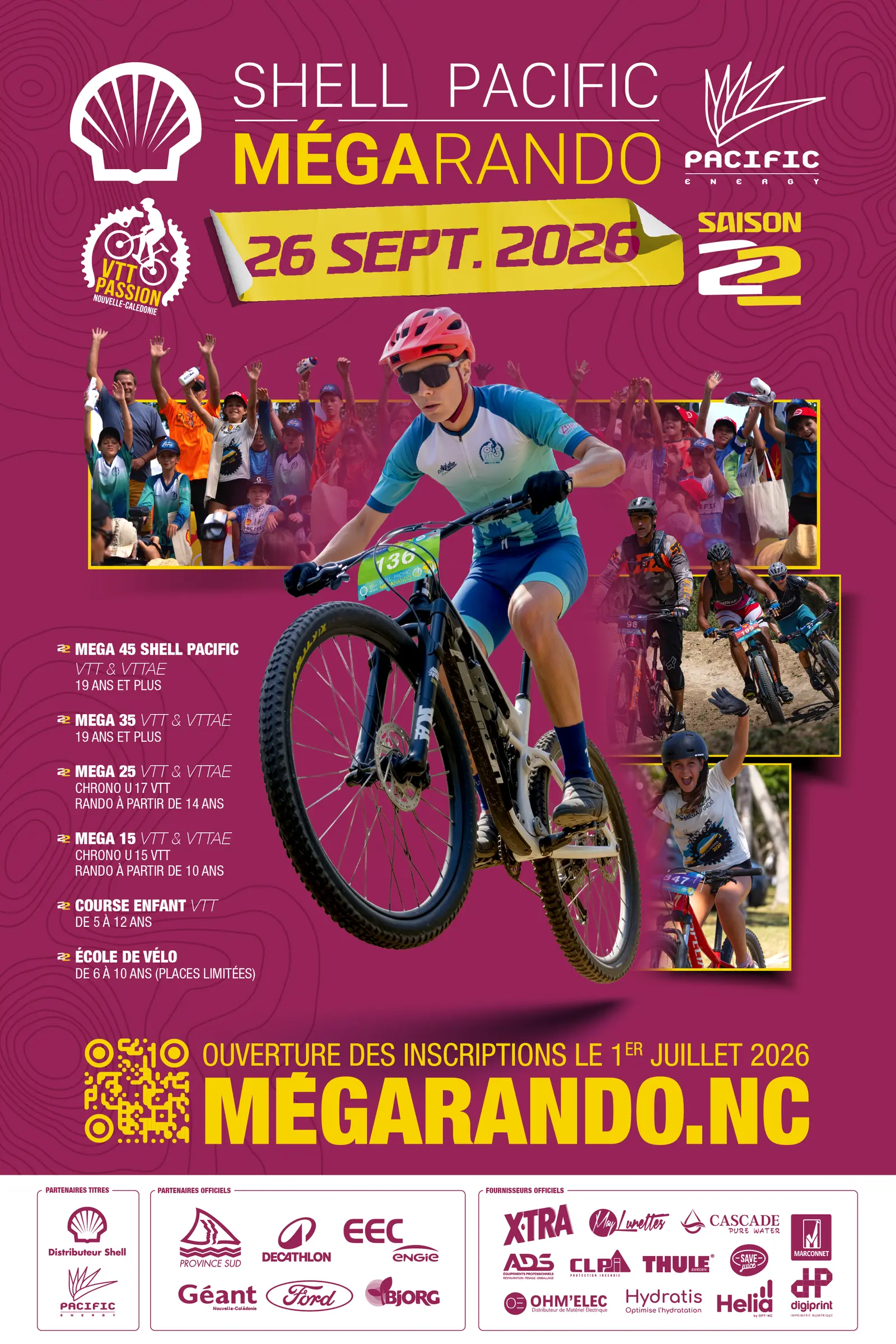 Affiche officielle Mégarando Saison 22 — 26 septembre 2026