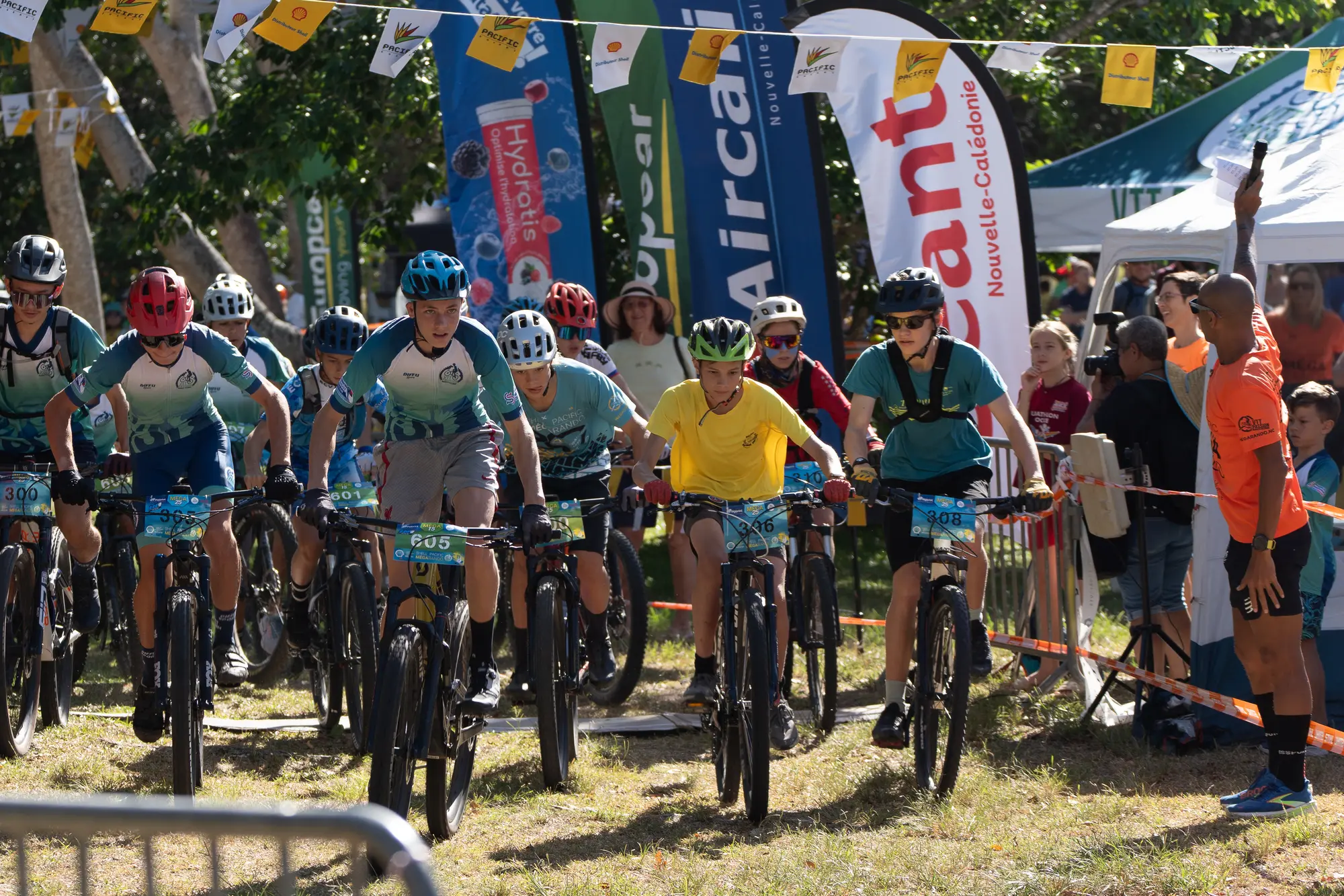 Coureur VTT Passion en action